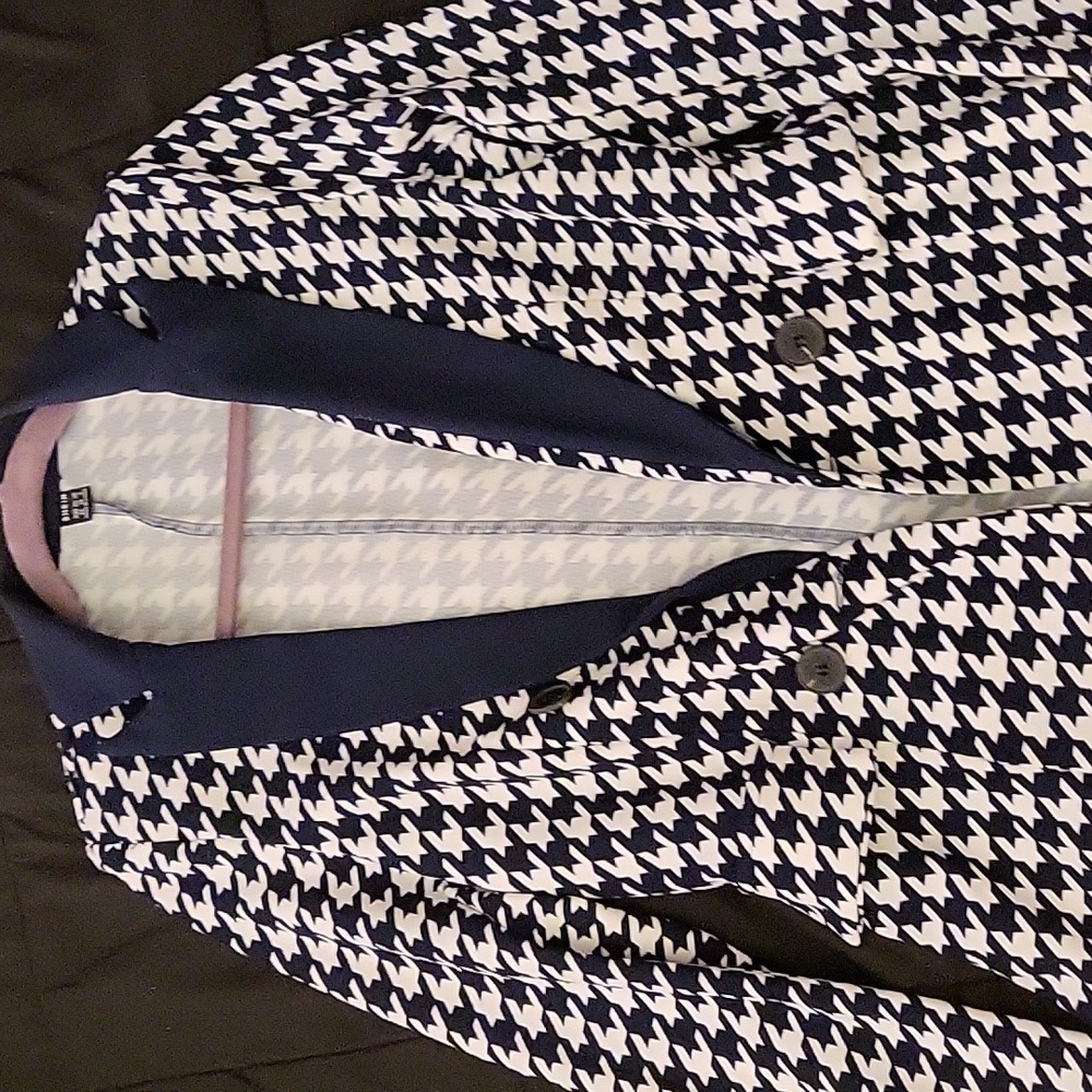 Houndstooth Blazer and Pants Set